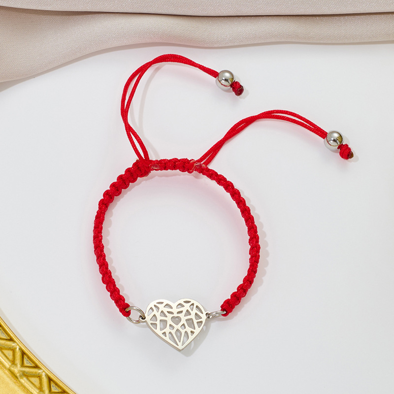 Steel-colored red rope