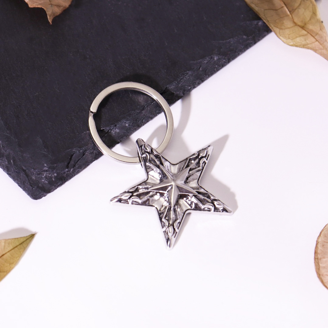 Five-pointed star keychain