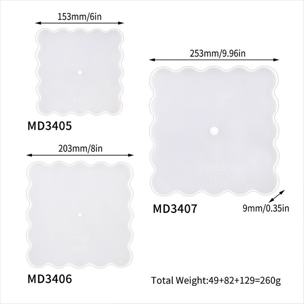 MD3407_square three-layer fruit plate mold set