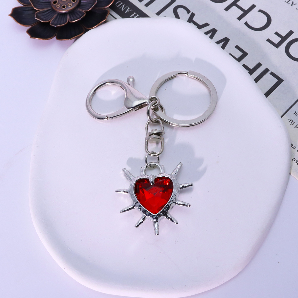 Red heart double buckle