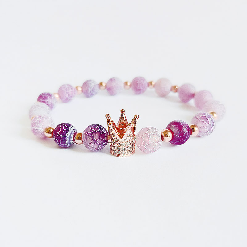 Purple weathered agate