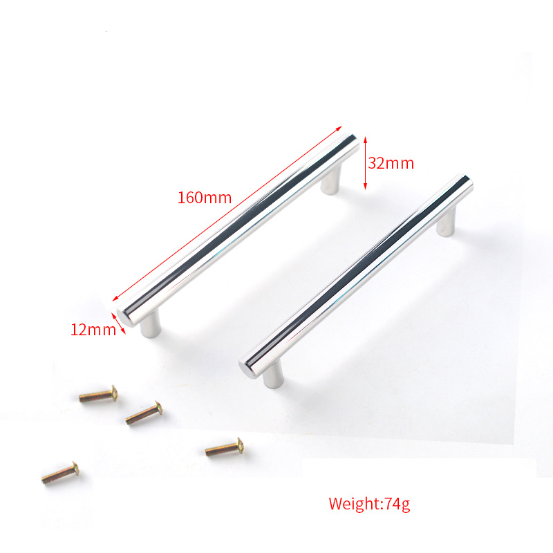 High-grade long metal handle 2 pcs_silver