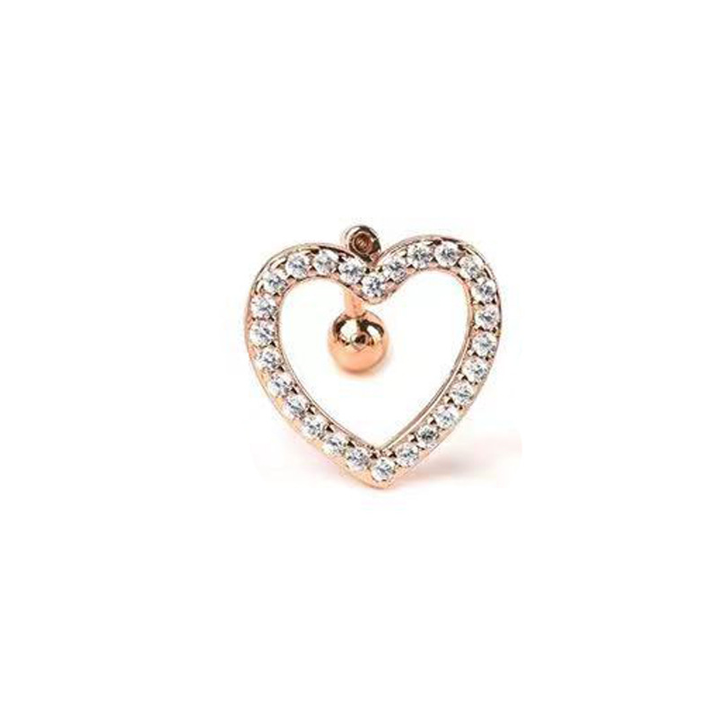 Heart shape (pink gold)