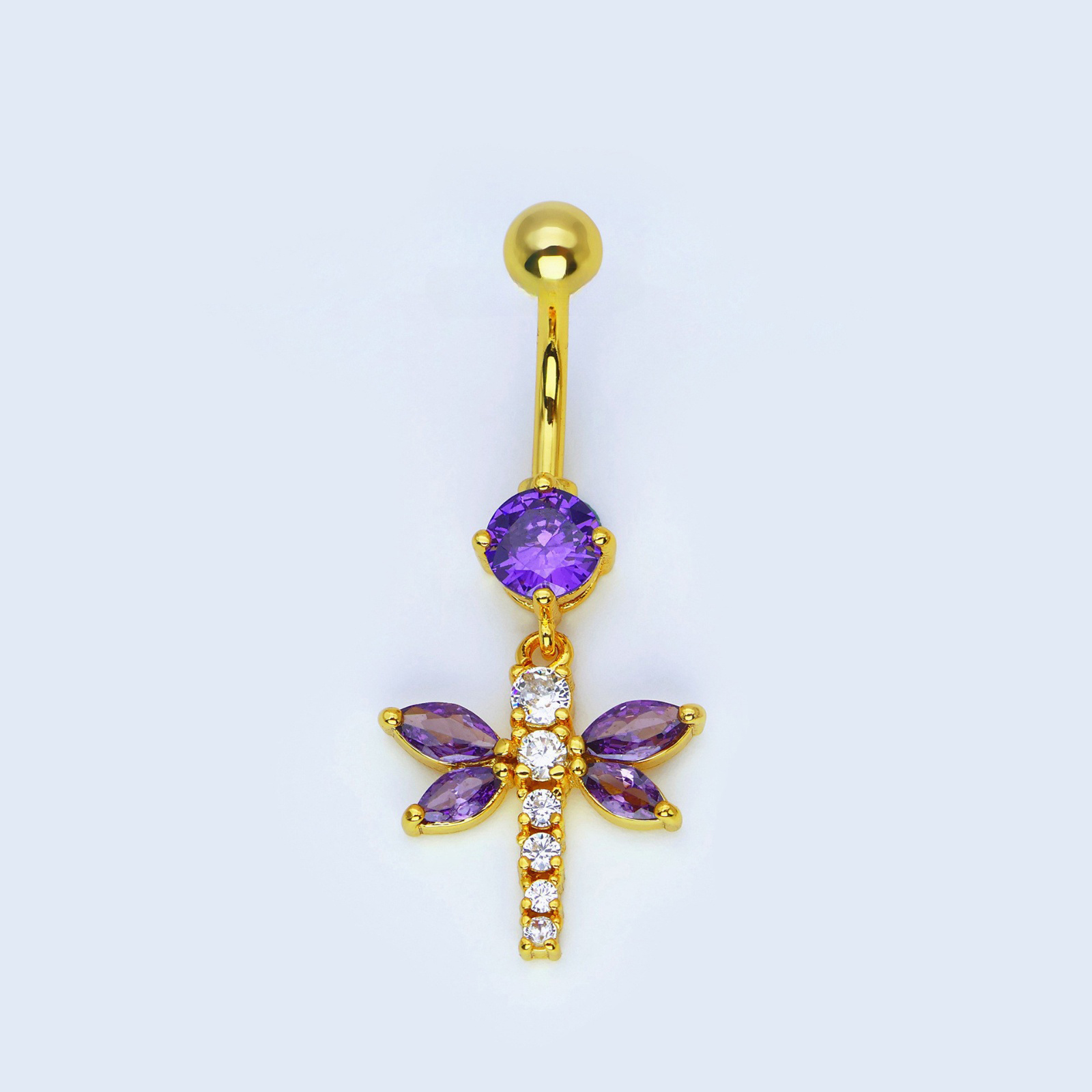 1# gold purple (18k real gold)