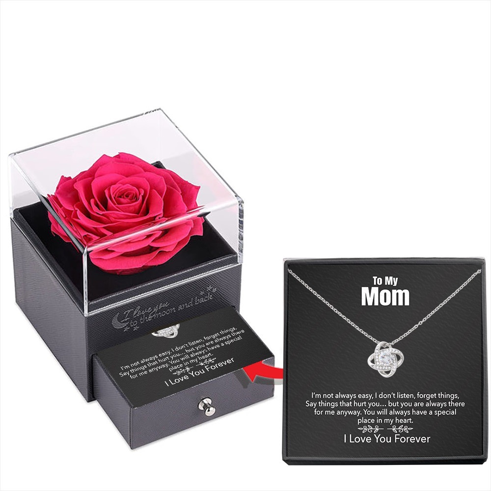 Necklace   card Rose box