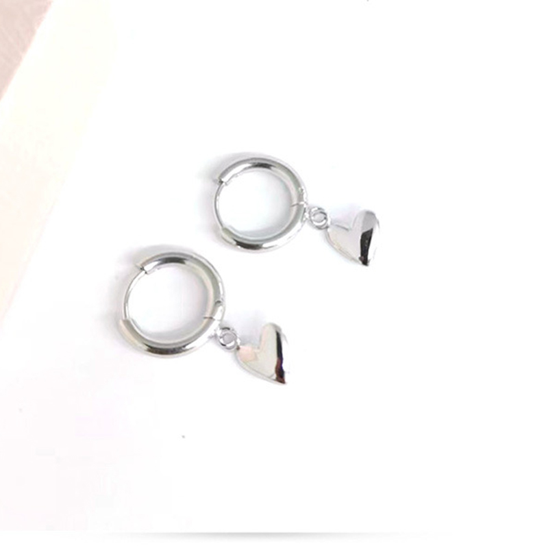 Peach Heart Steel 15x26mm