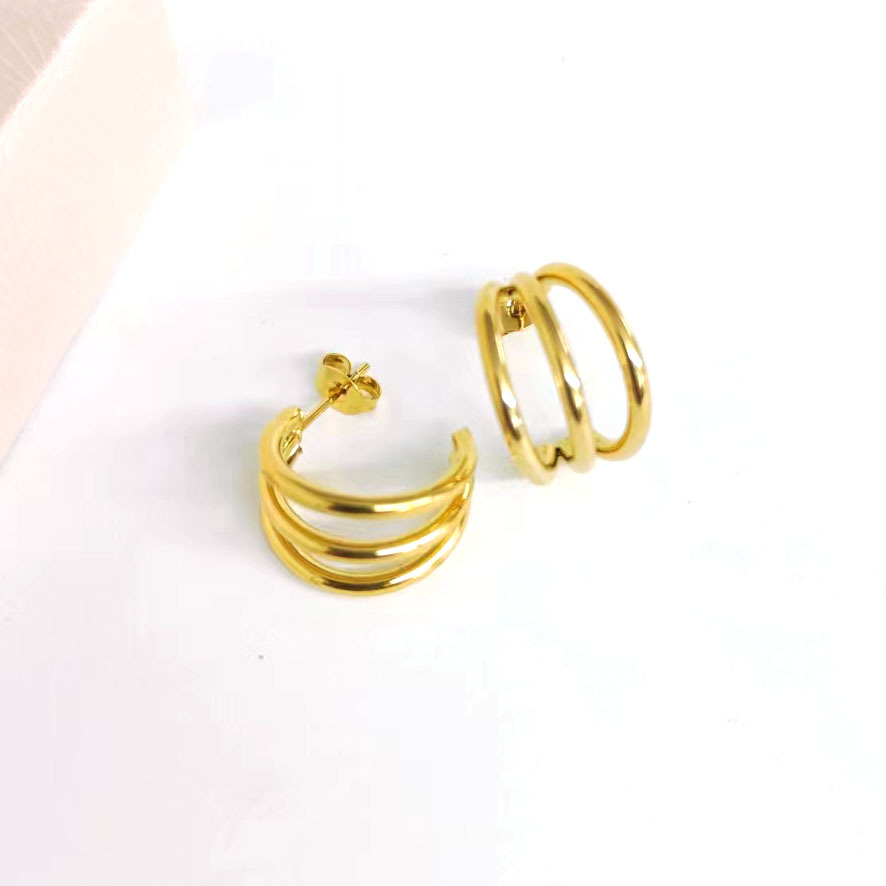 three-line gold 12x20mm