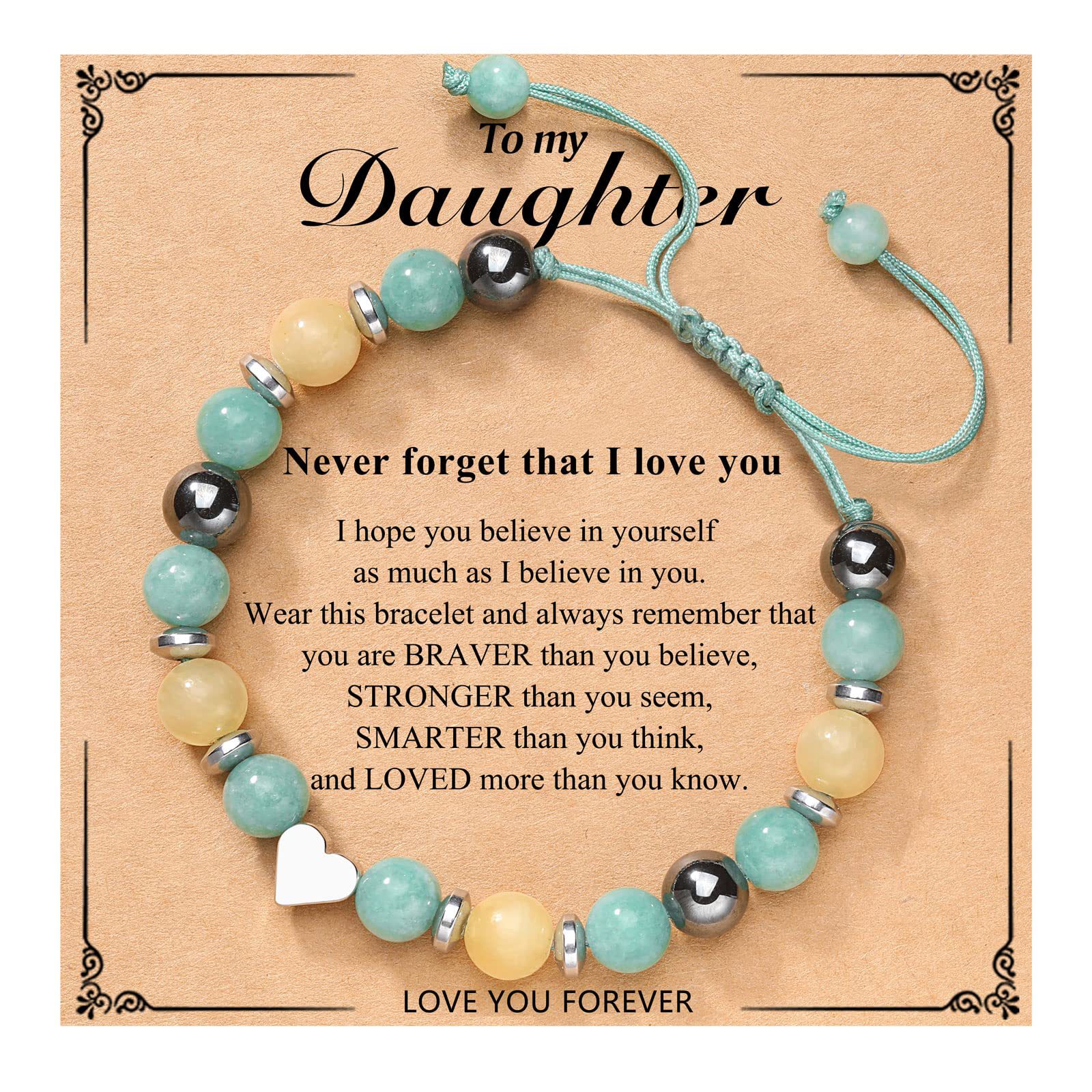 Yellow Blue Magnetic Love Daughter Card 1