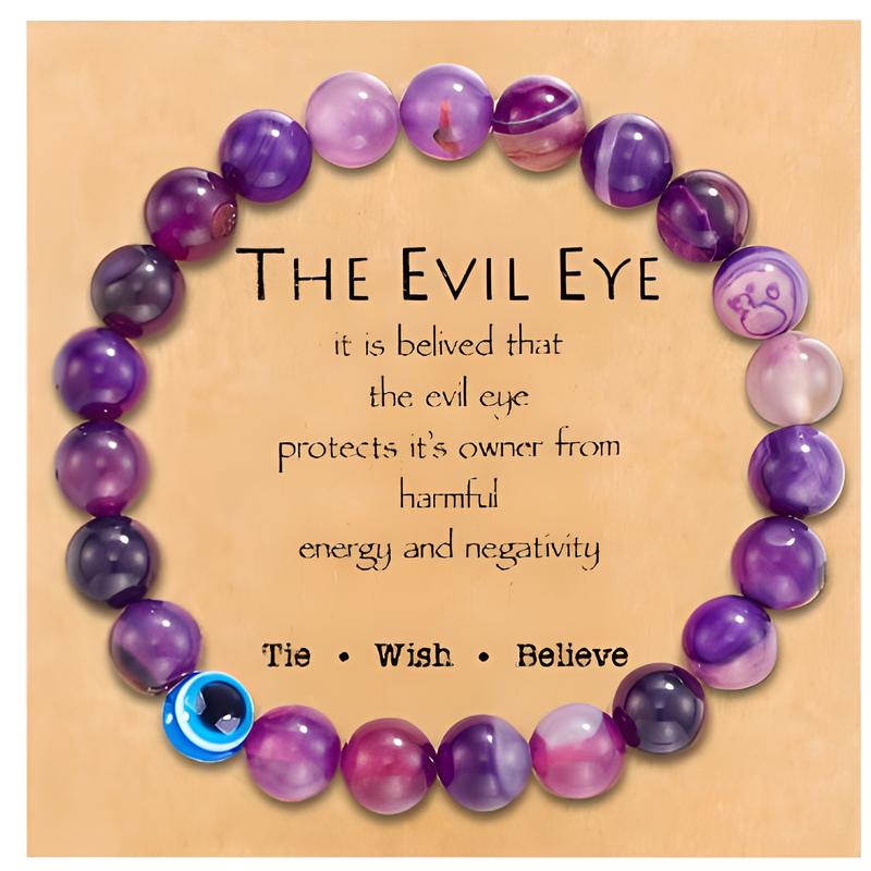Purple agate Devil's Eye The card