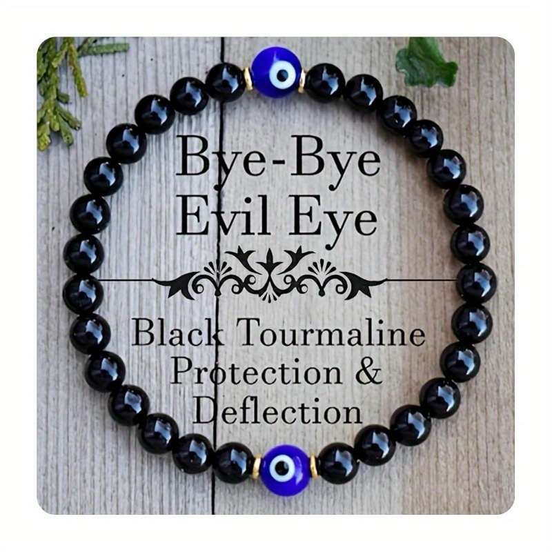 Obsidian devil's eye bracelet 2