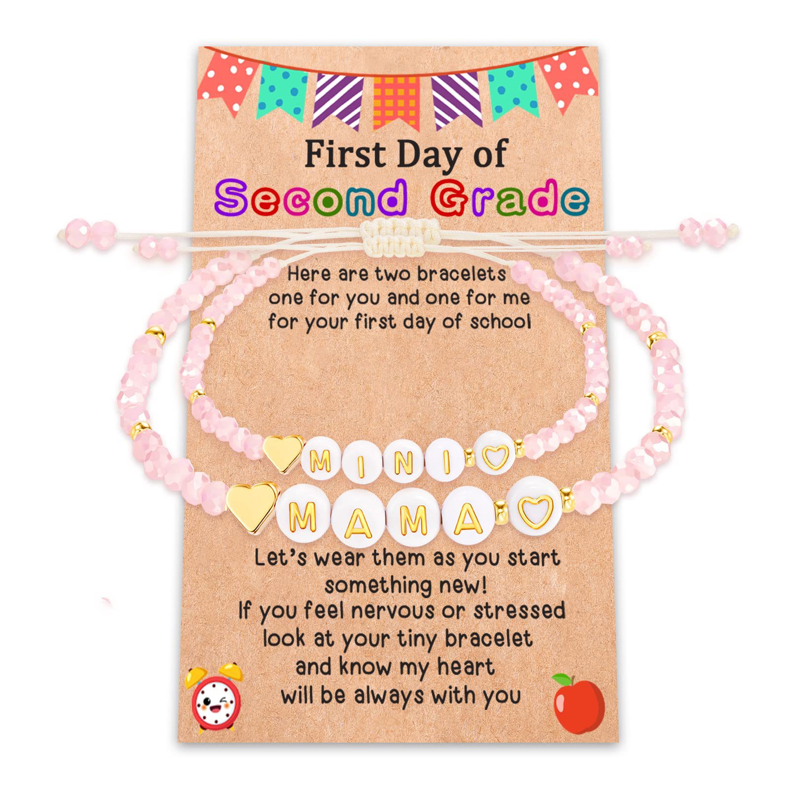 MAMA pink bead bracelet second Grade