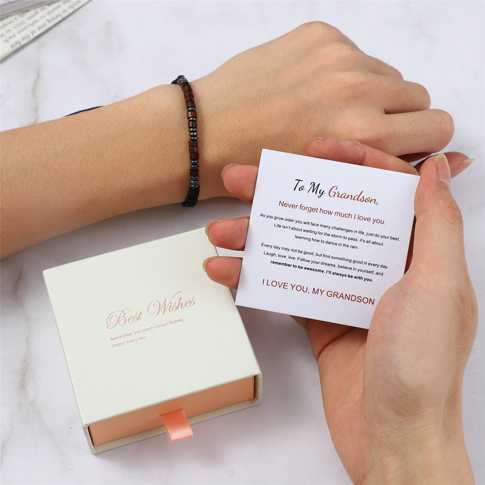 To my grandson small card