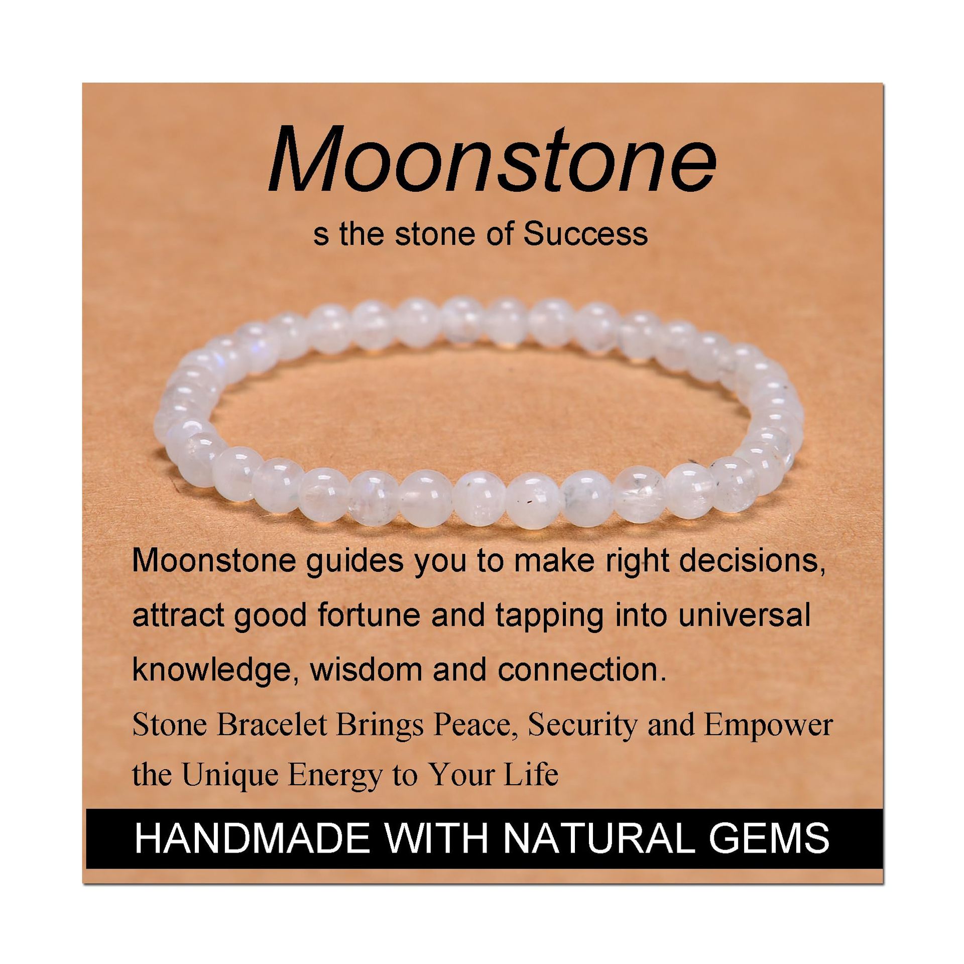 White chalcedony bracelet