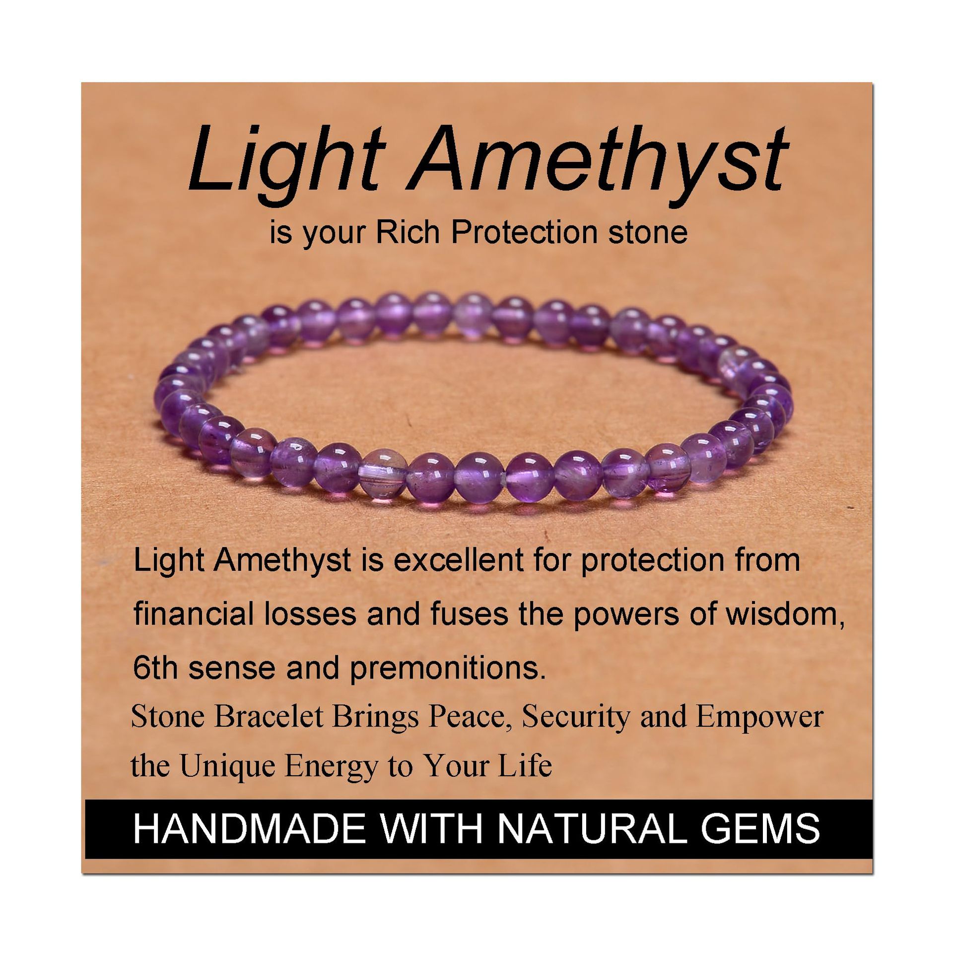 Fantasy amethyst bracelet