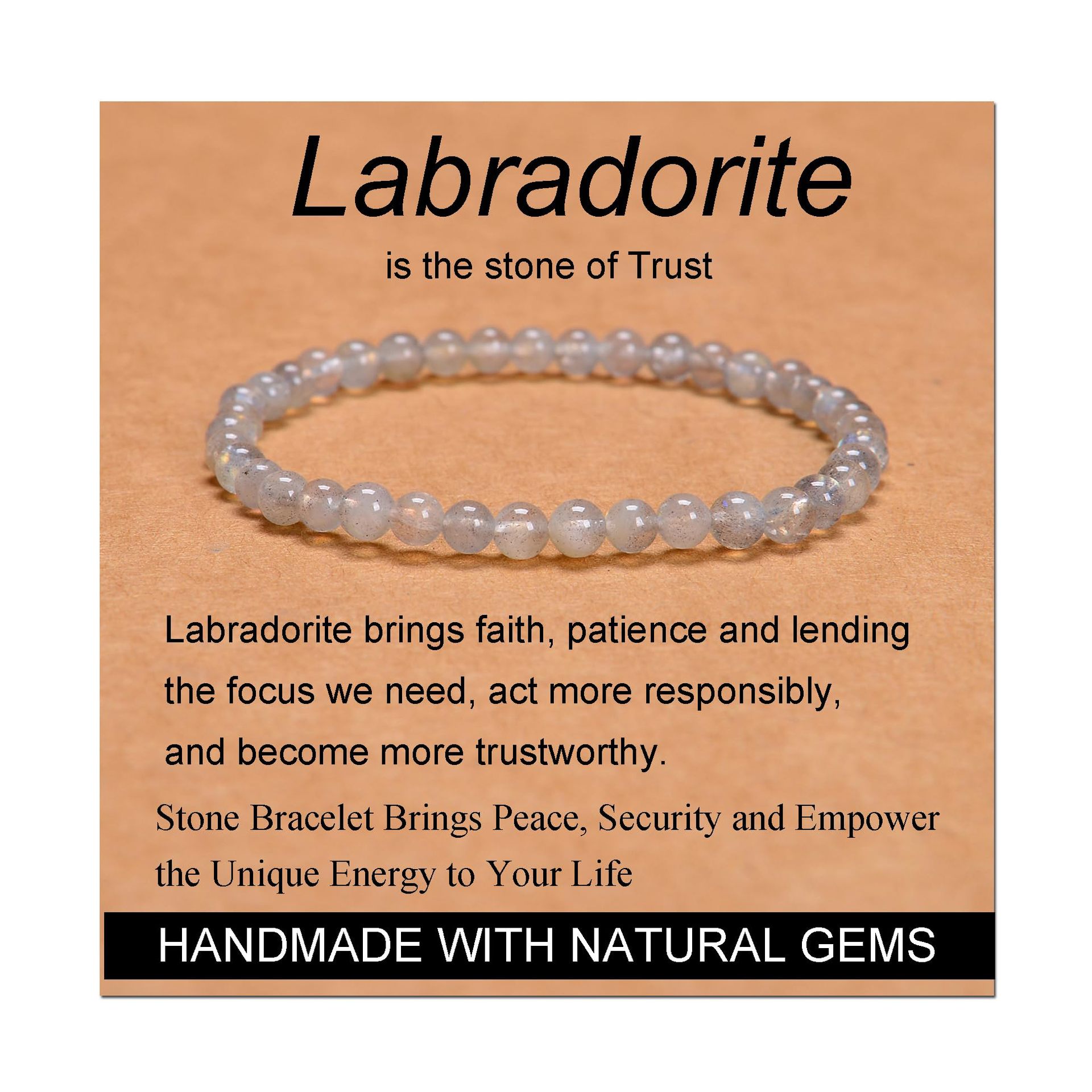 Gray moonlight bracelet