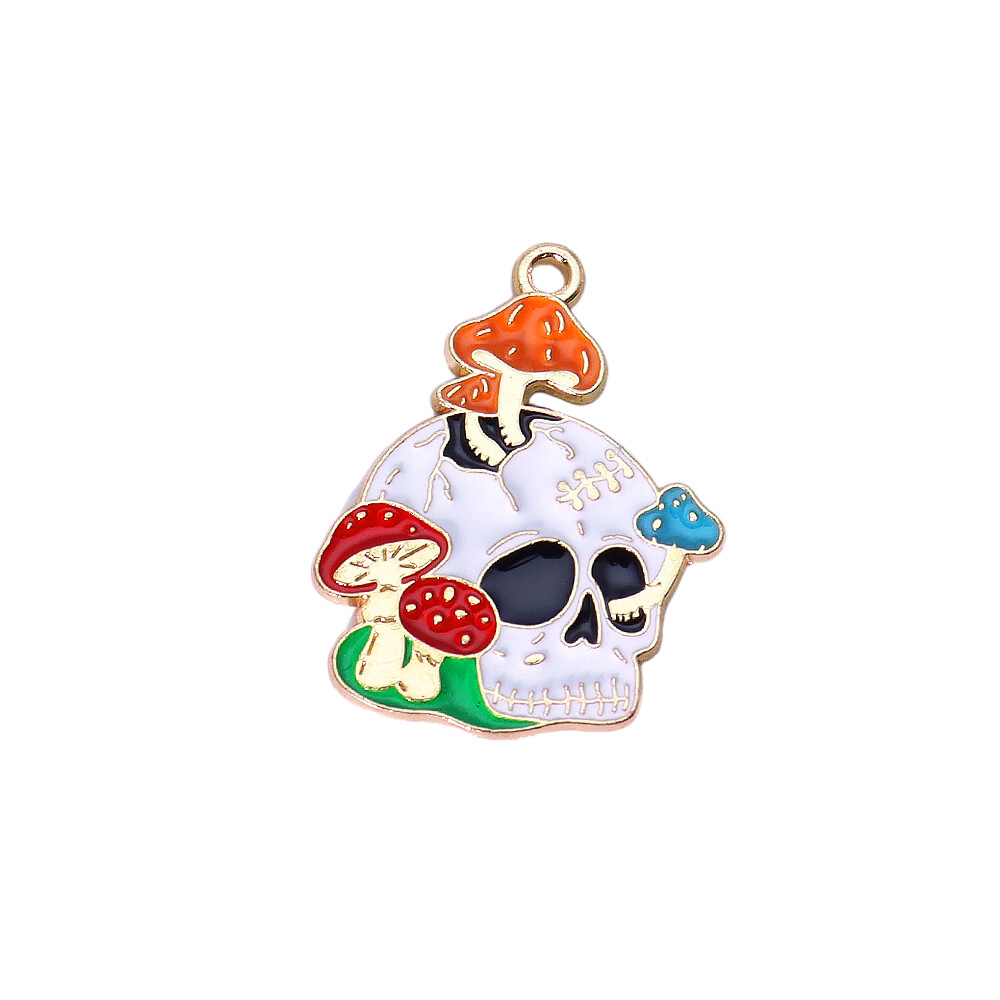 Poisonous mushroom skull-07