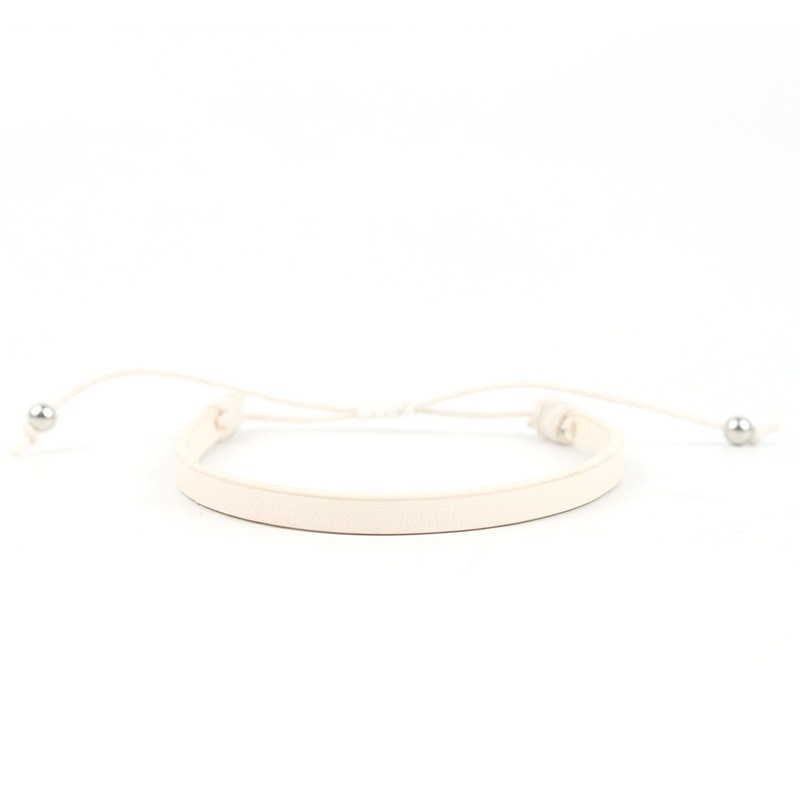 Beige PU bracelet