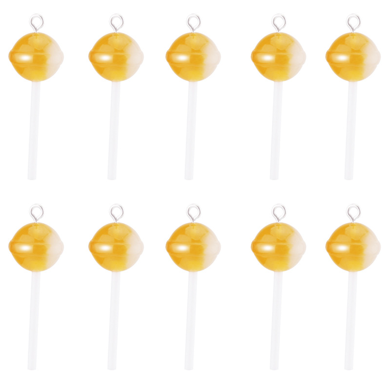 Round lollipop yellow