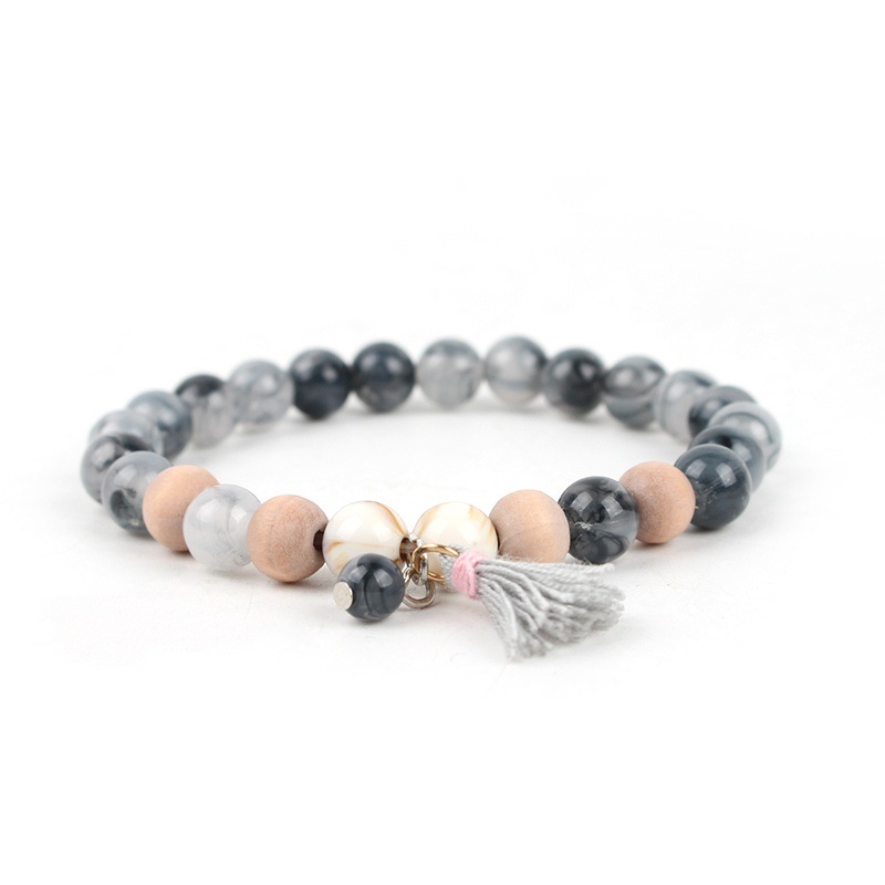 Acrylic Wood Beads Bracelet