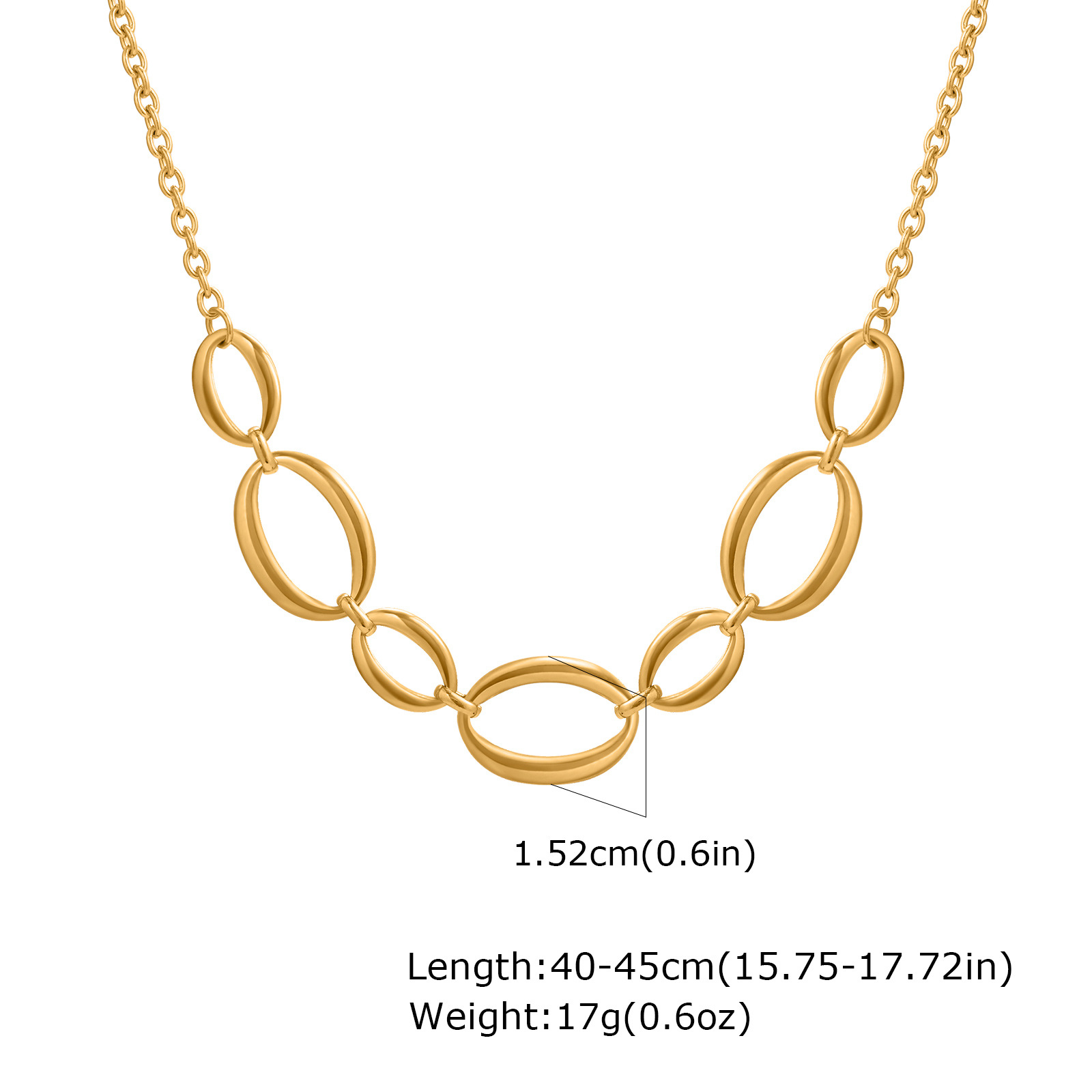 Necklace nc-2100g lobster clasp