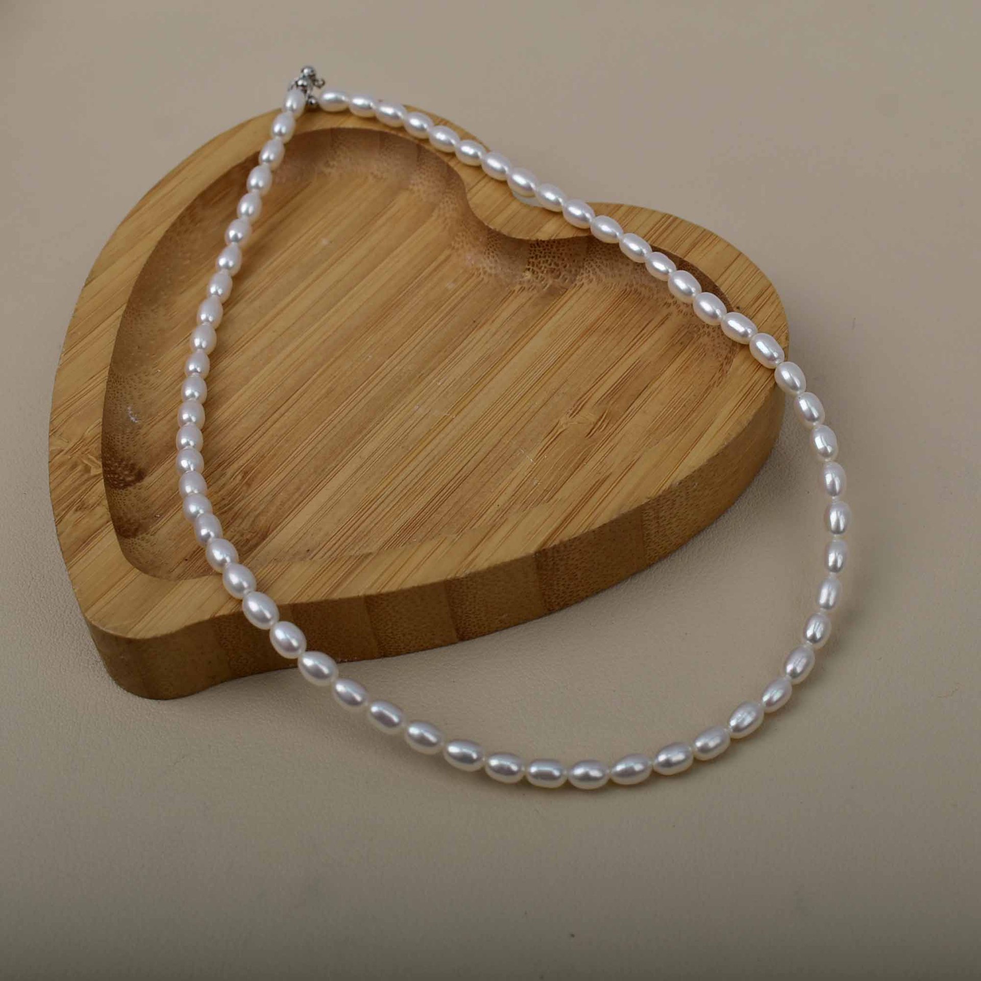 As shown in the picture, rice beads + 925 silver