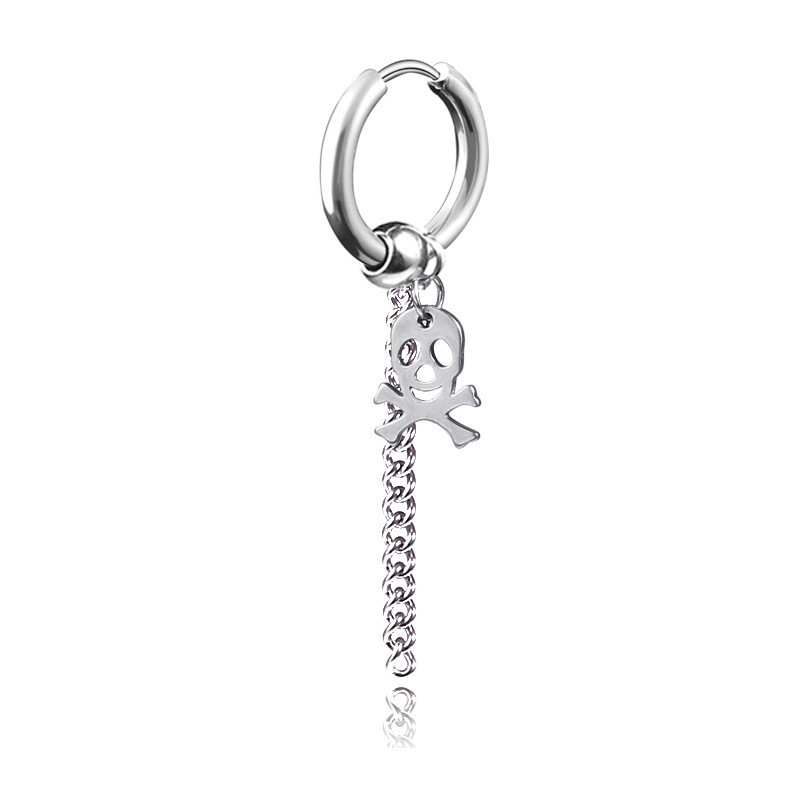 Silver single ear buckle