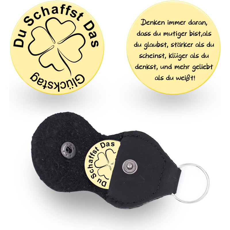 30mm gold round card