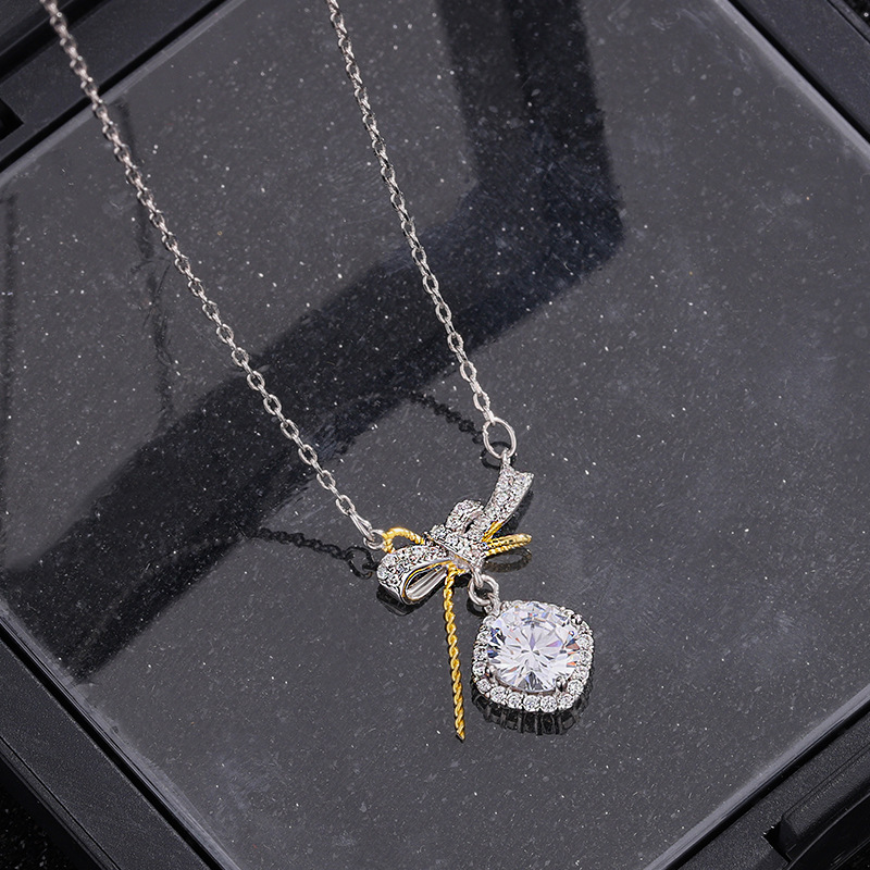 932DZ White Gold Gold -1.5 carat-White Zircon