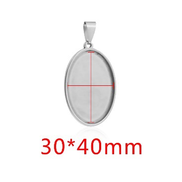 Steel color-oval 30*40mm