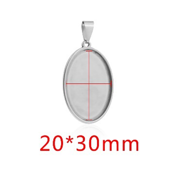 Steel-oval 20*30mm