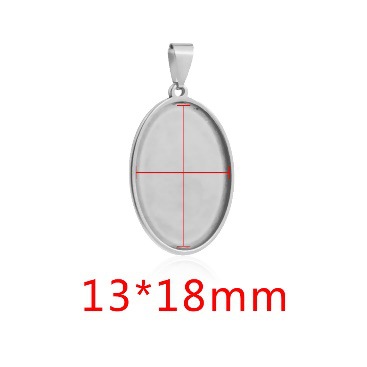 Steel-Oval 13*18mm
