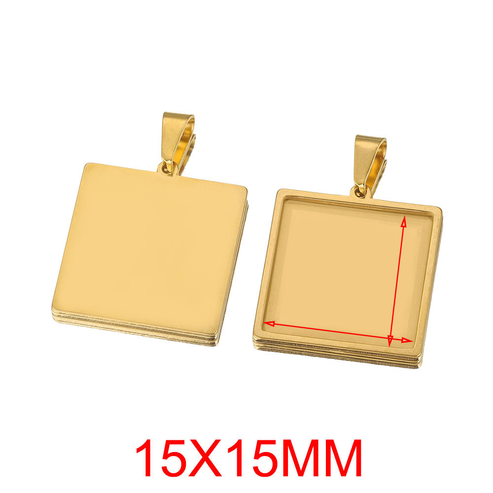 Gold-Square 15mm