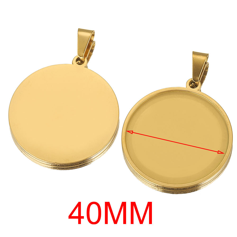 Gold-Round 40mm