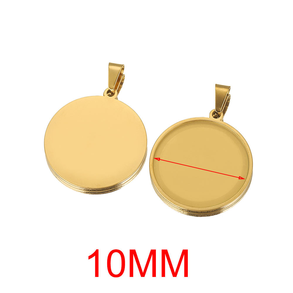 Gold-Round 10mm