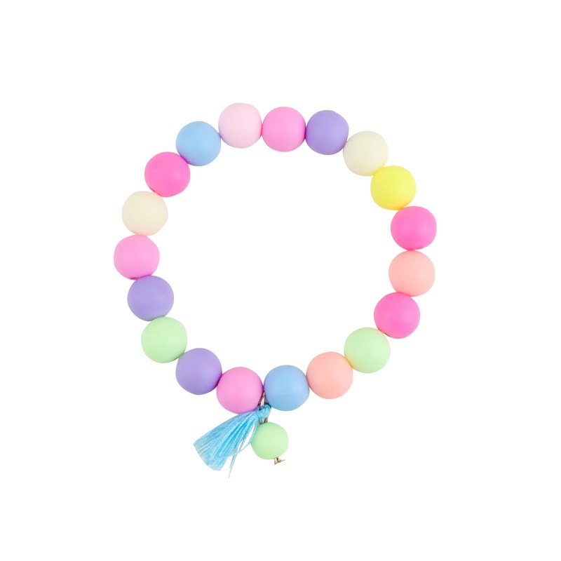 Colorful round bead Tassel Style