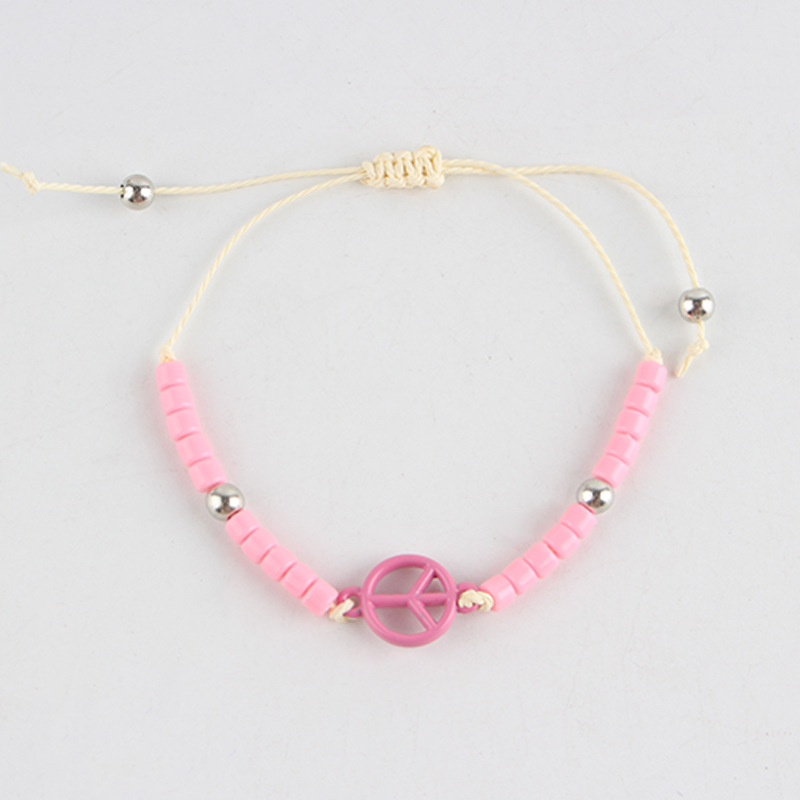 Pink adjustable bracelet