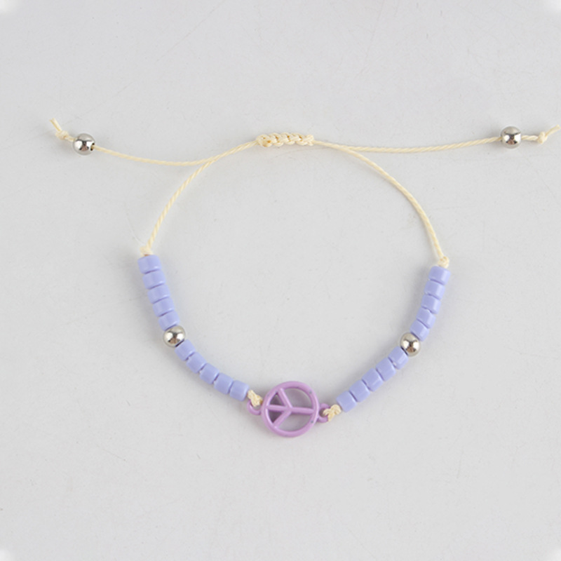 Purple adjustable bracelet