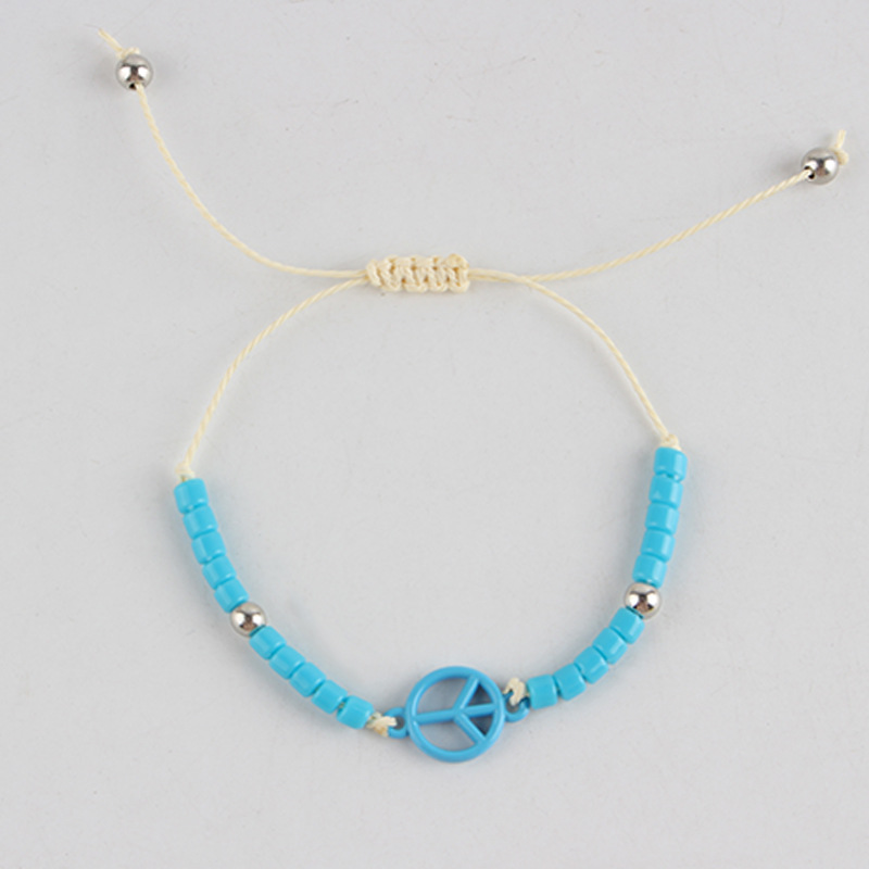 Blue adjustable bracelet
