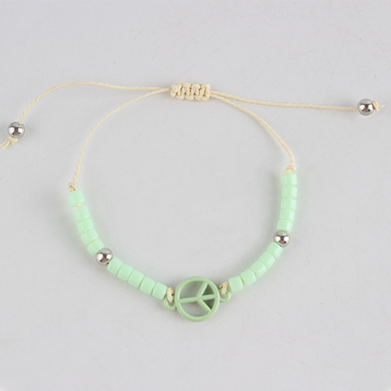 Green adjustable bracelet