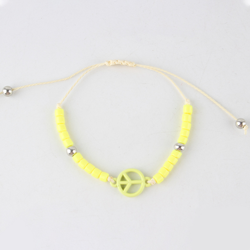 Yellow adjustable bracelet