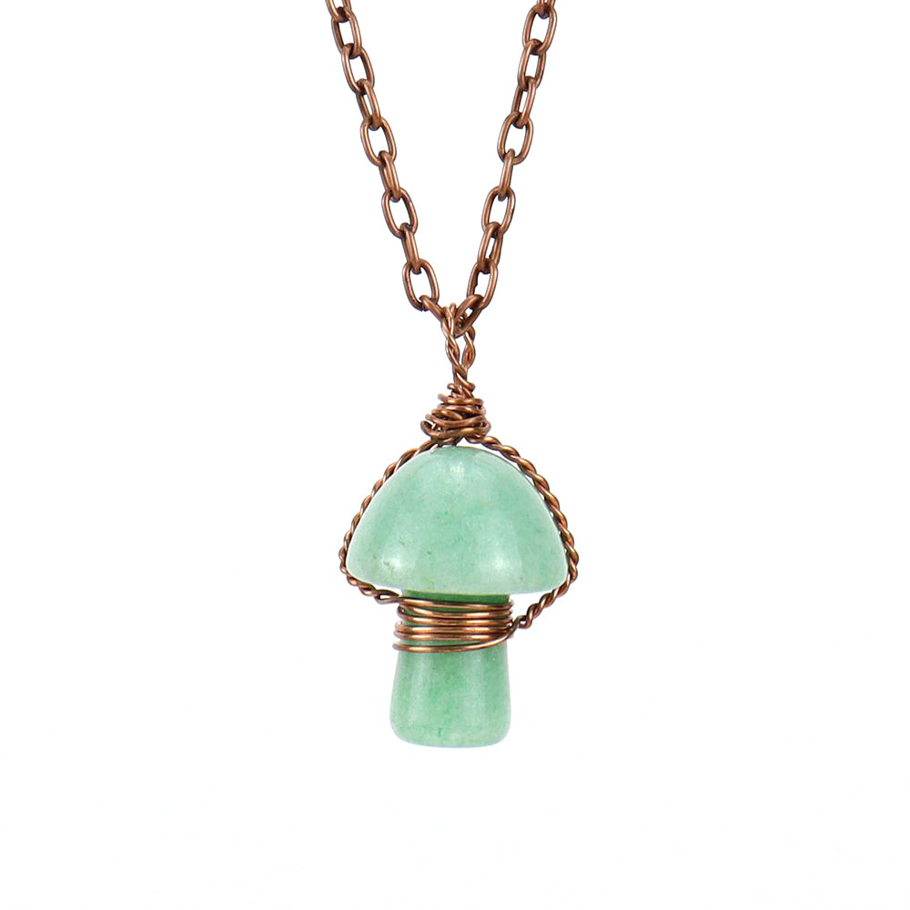 Ancient red copper green aventurine