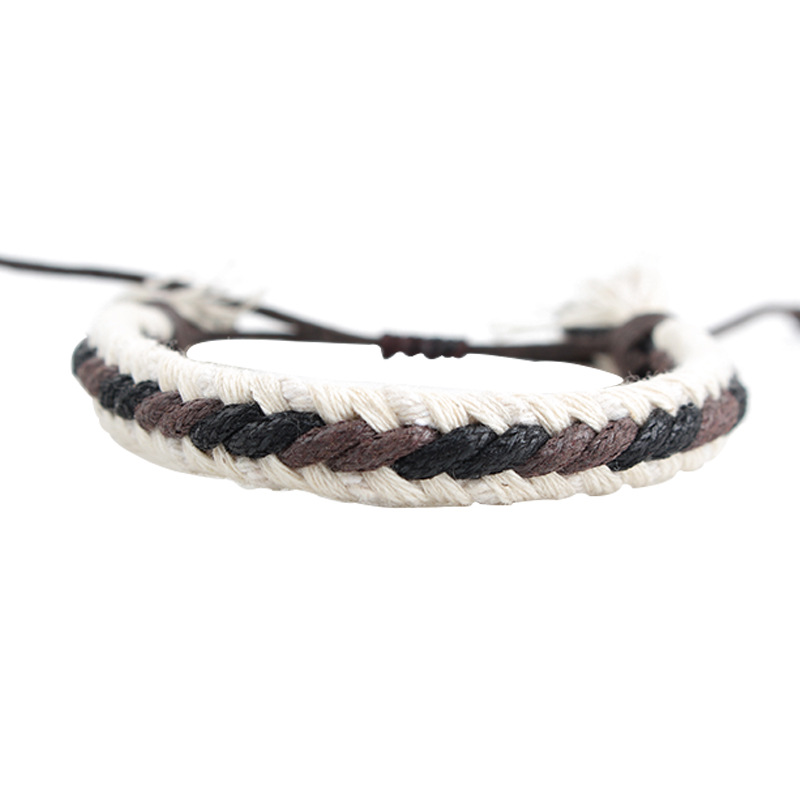 Hand-woven adjustable bracelet