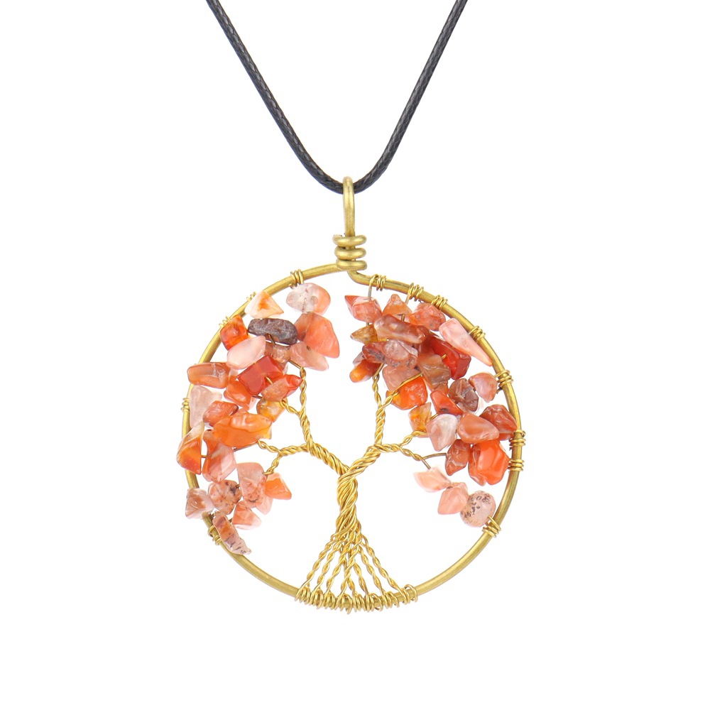 Pure copper red agate