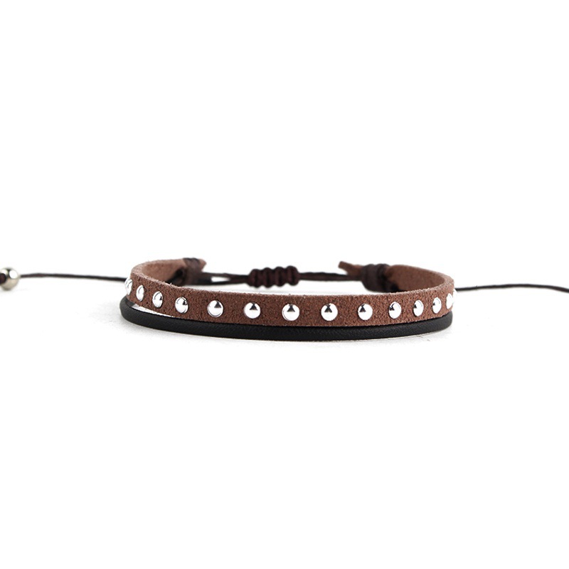 Korean velvet bracelet with rivets