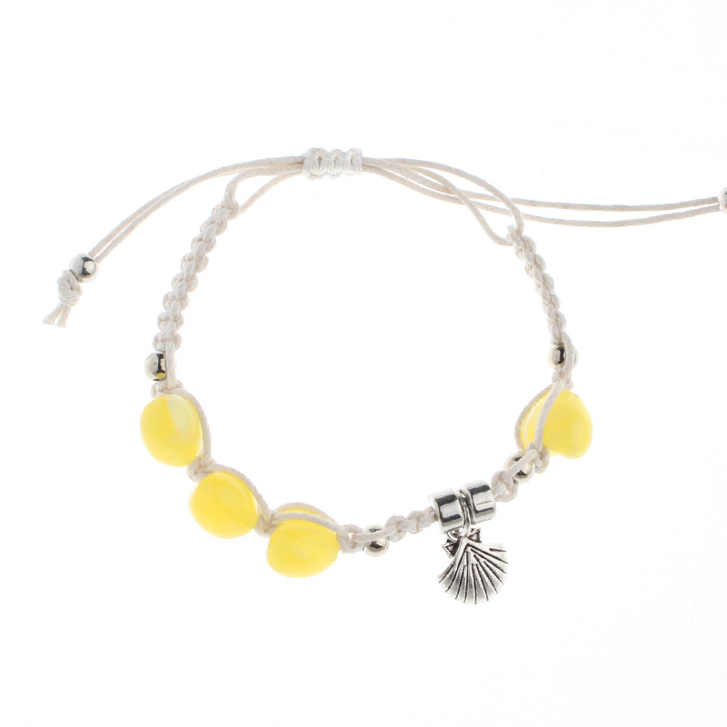 Yellow adjustable bracelet