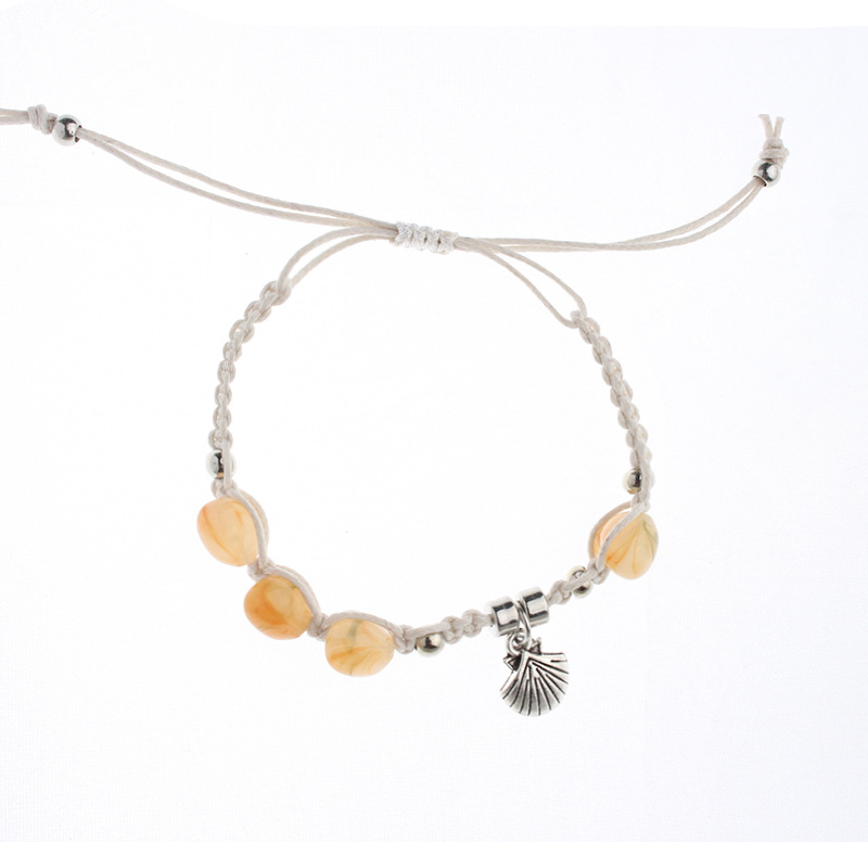 Orange adjustable bracelet