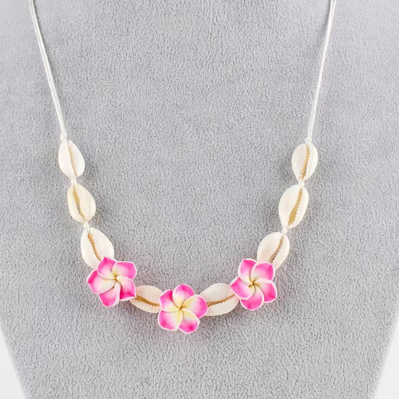 Shell flower necklace
