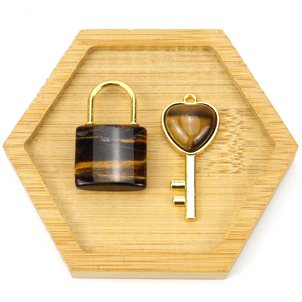 Golden Tiger Stone (Pair)