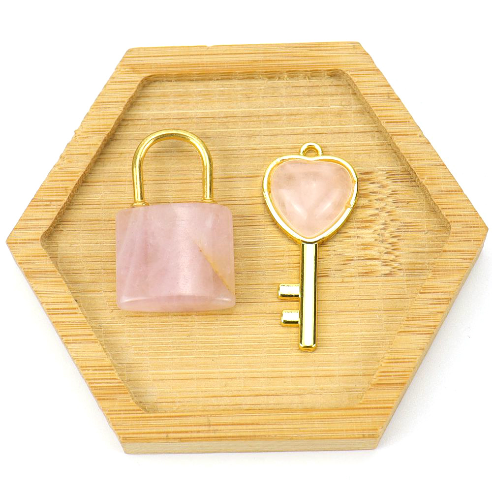 Golden powder crystal (one pair)