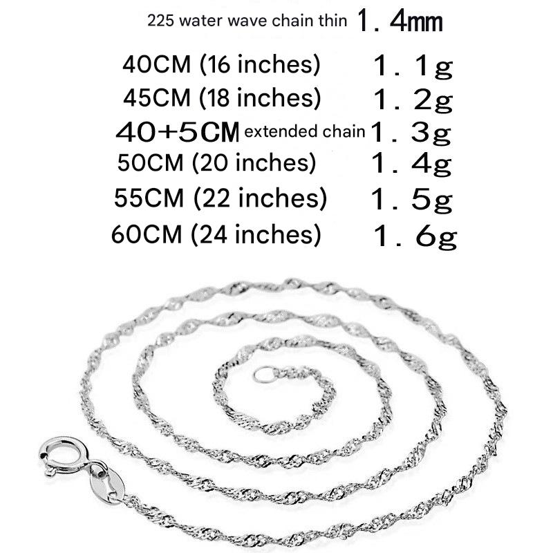 Fine water wave chain